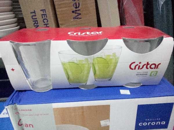 Vaso caribe 12oz paquete x 6 Cristar