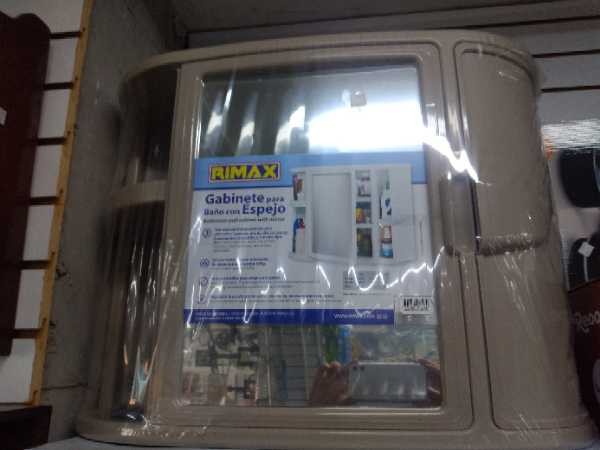 Cabinete plastico para bano con espejo Rimax