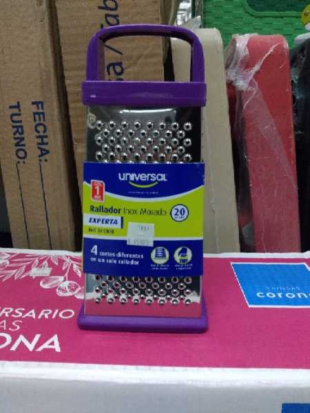 Rallador 4 caras acero inoxidable 20cm Universal
