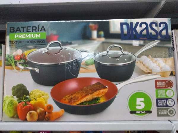 Bateria Premium para casa 5 piezas antiaderente Dkasa