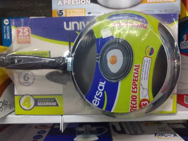 Olla a presion 6LT mas regalo 3 sartenes Universal