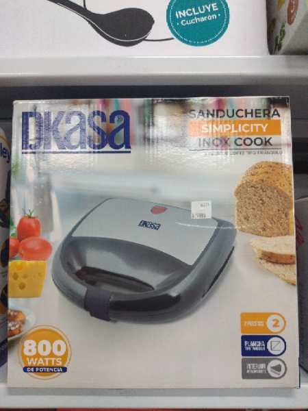 Sanduchera 2 puestos 800W Dkasa