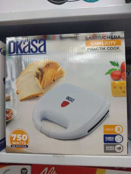 Sanduchera 2 puestos 750W Dkasa