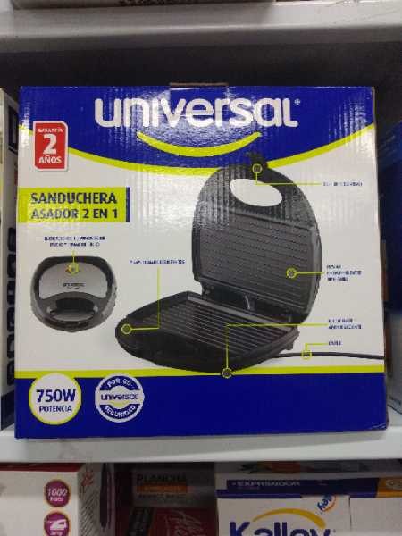 Sanduchera con asador 2 en 1 universal