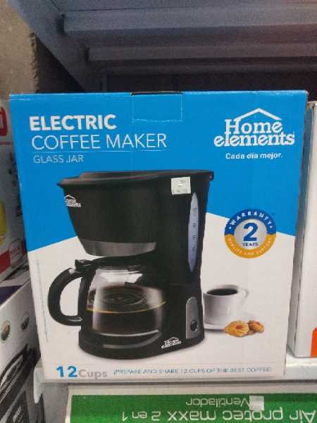 Cafetera Electrica con jarra de vidrio Home Element