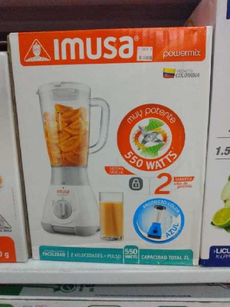 Licuadora vaso plastico 2LT new style Imusa