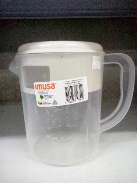 Jarra 1.5lt americana con tapa Imusa