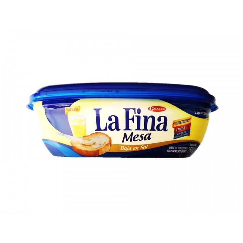MARGARINA MESA BAJA SAL LA FINA*250GR