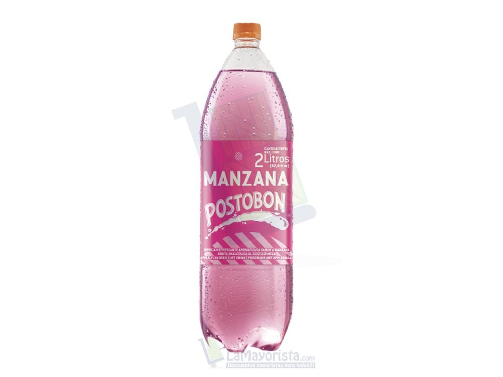 Gaseosa Manzana Postobon Pet x 2L Paca X 8