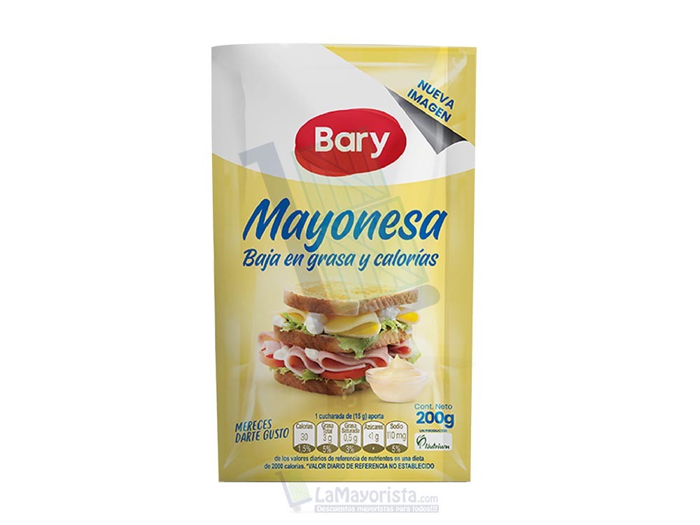 Salsa Mayonesa Bary x 200gr SV Paca X 24