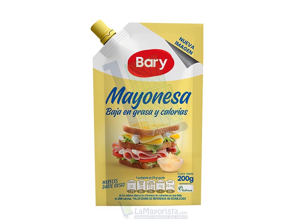 Salsa Mayonesa Bary x 200gr CV Paca X 24