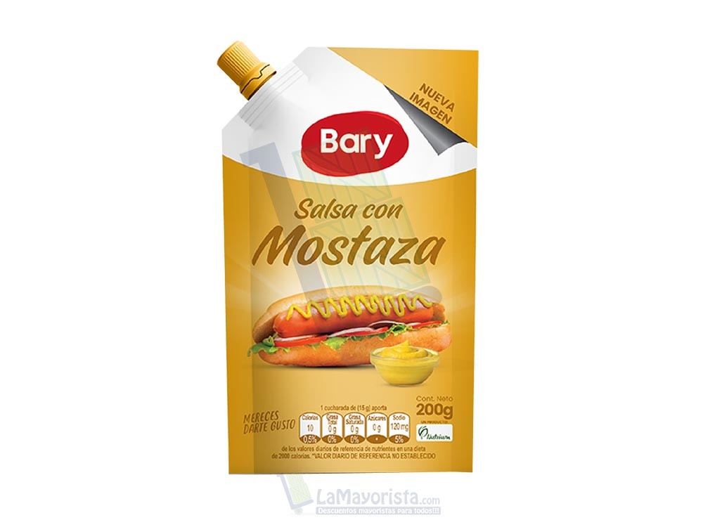 Salsa con Mostaza Bary x 200gr CV Paca X 24