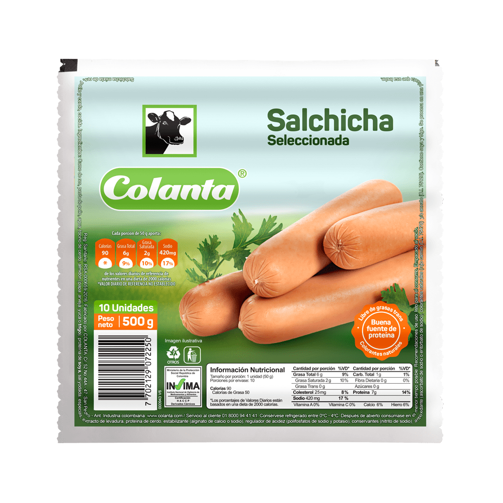 Salchicha Ahumada – 500grs