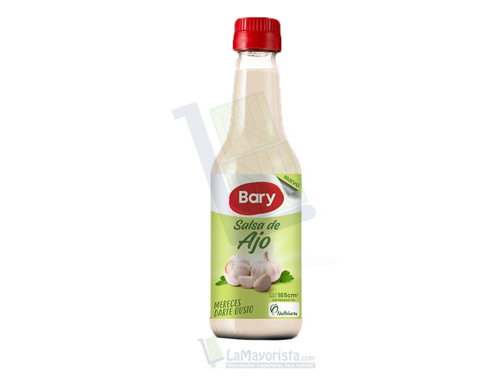 Ajo Bary Vidrio x 165gr Paca X 24