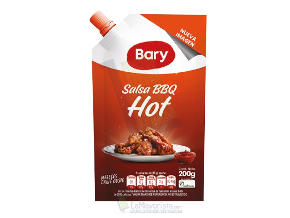 BBQ Hot Bary x 200gr CV Paca X 24
