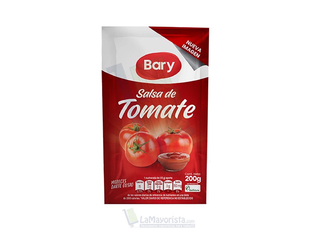 Salsa de Tomate Bary x 200gr SV Paca X 24