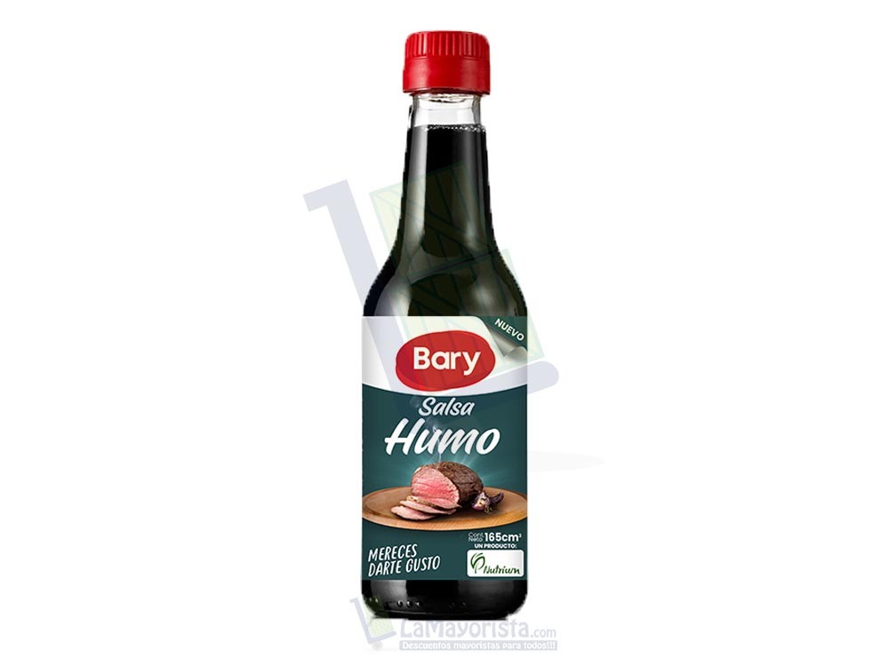 Salsa de Humo Bary Vidrio x 155ml Paca X 24
