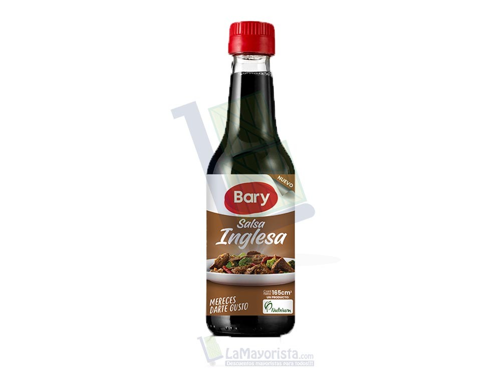 Salsa Inglesa Bary Vidrio x 155ml Paca X 24