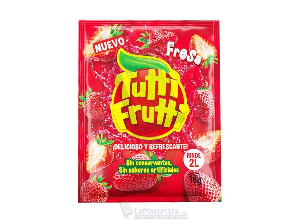 Tutti Frutti Fresa x 18 gr Paca X 16