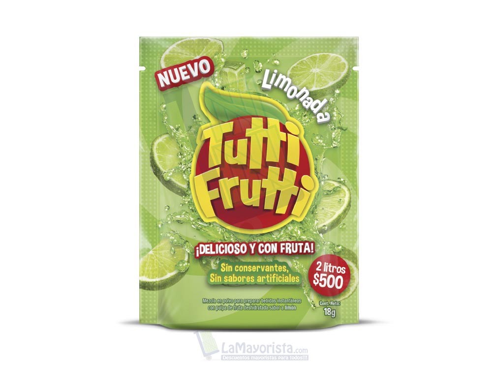 Tutti Frutti Limonada x 18 gr Paca X 16