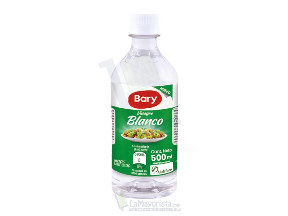 Vinagre Blanco Bary 500 ml Paca X 24