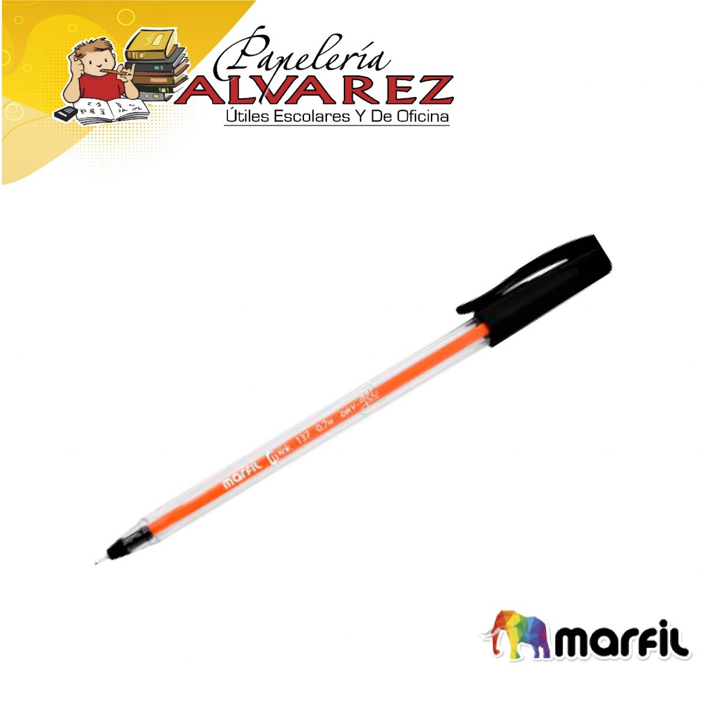 LAPICERO SEMI GEL MARFIL AZUL