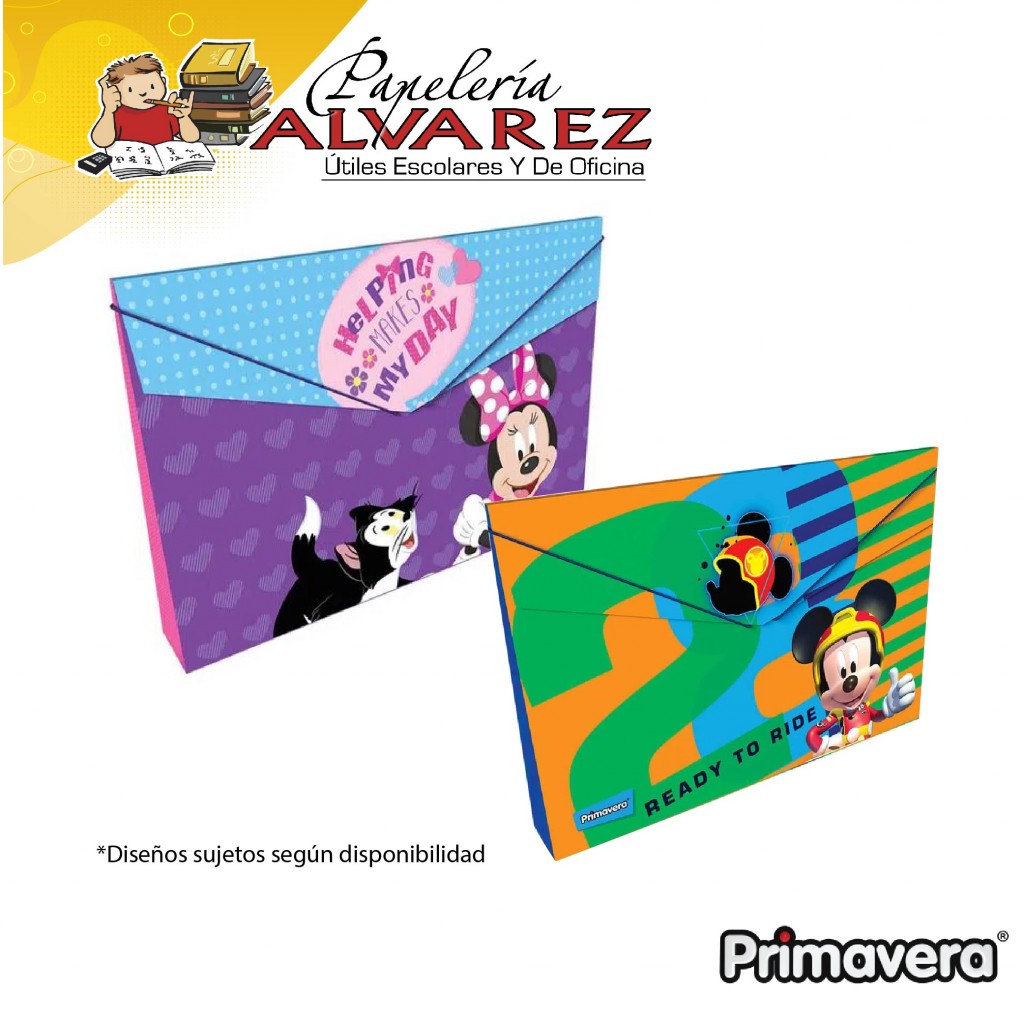 CARPETA PRIMAVERA FUELLE PLÁSTICA PERSONAJES