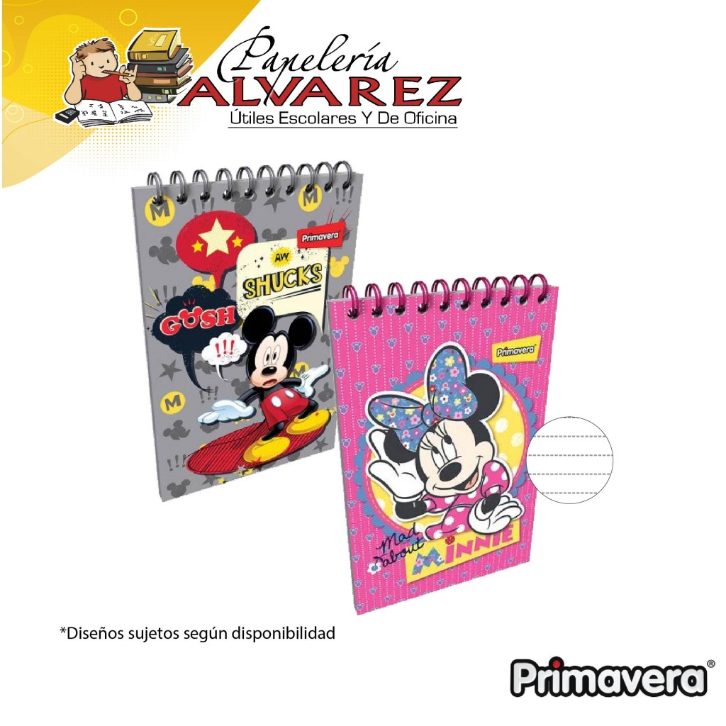LIBRETA PRIMAVERA 1/2 CARTA MICKEY – MINIE