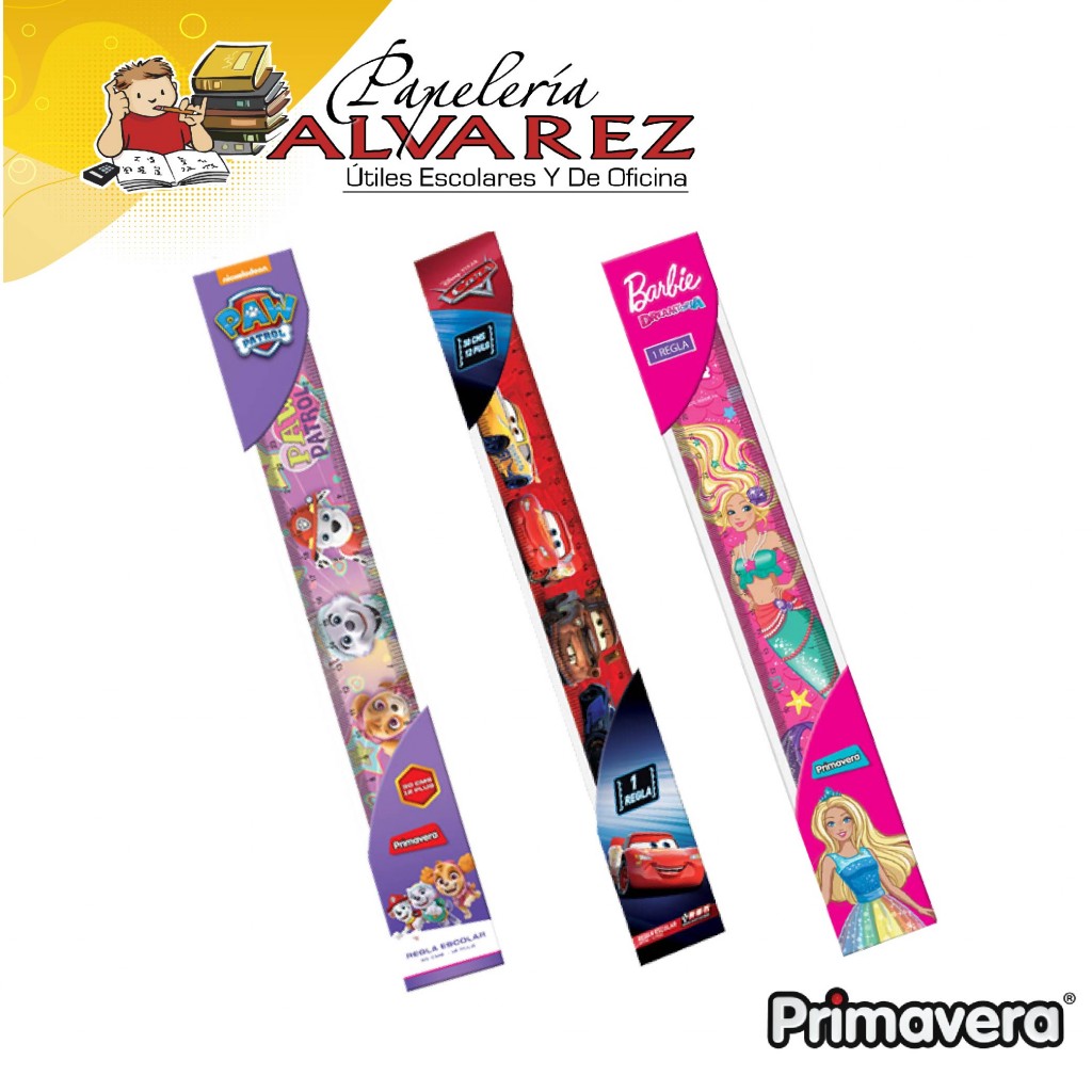 REGLA PRIMAVERA 30 CMS PERSONAJES