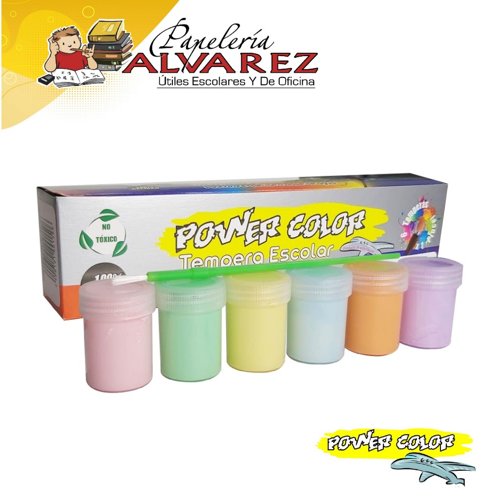 TEMPERA POWER COLOR PASTEL X 6