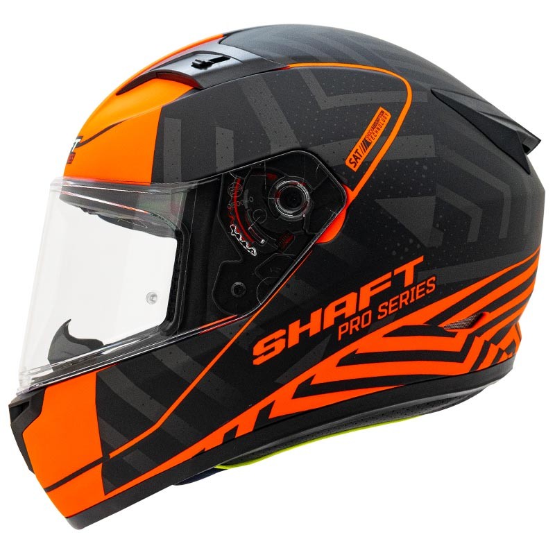 Casco Shaft Pro 545_Hunter Askyr Naranja Neón Mate Negro Talla XL
