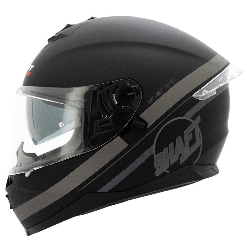Casco Shaft Pro 600_DV Clean Negro Mate Gris Talla L