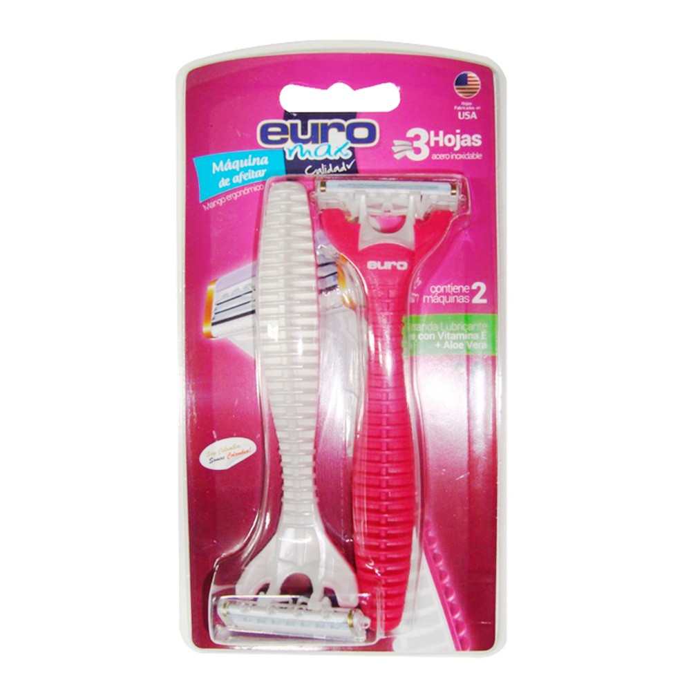 MAQUINA AFEITAR 3H ERGON MUJER EUROMAX*2