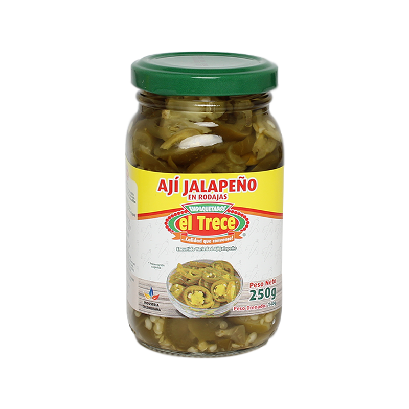 AJI JALAPEÑO EL TRECE 250G Presentación: CX12