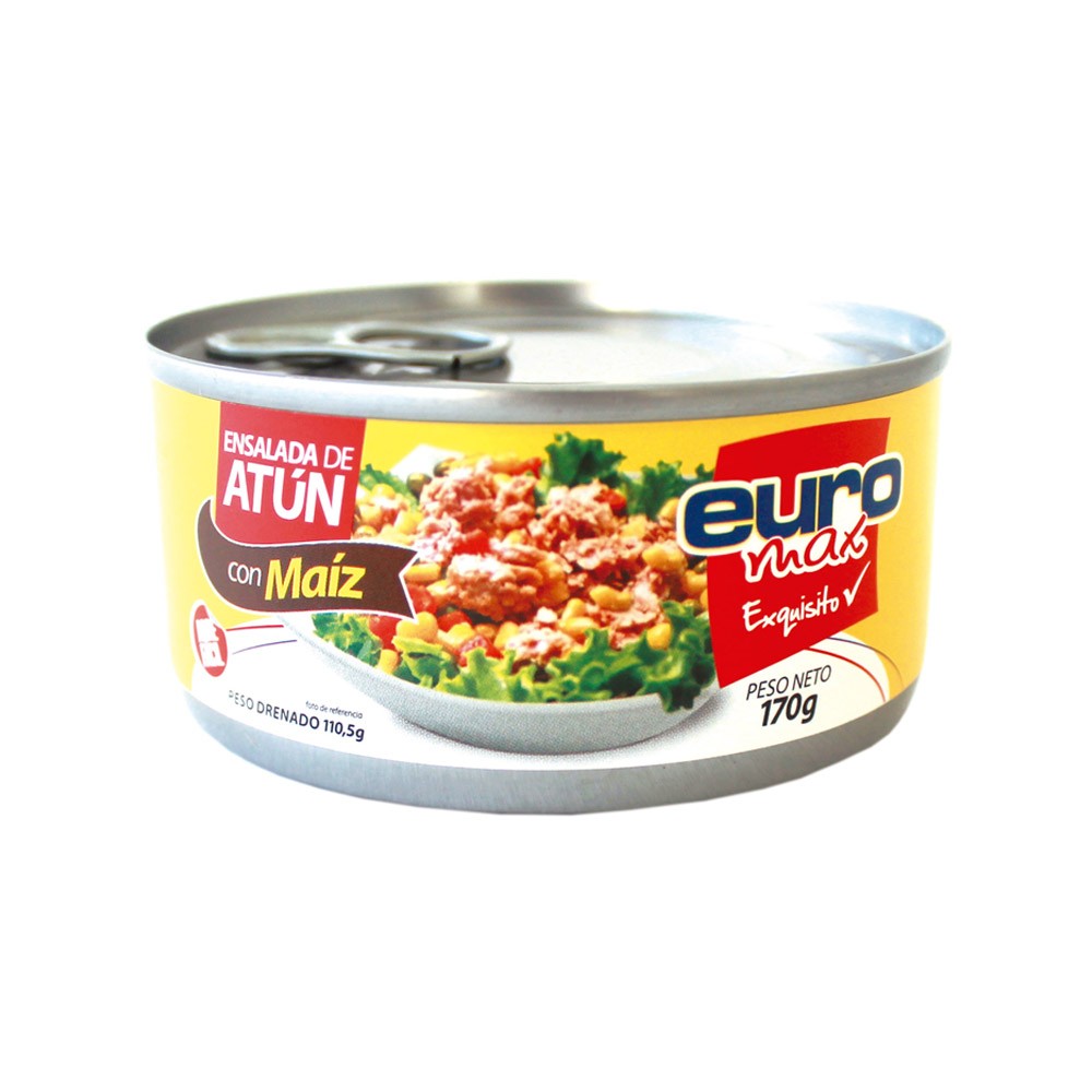 ENSALADA DE ATUN MAIZ VEG EUROMAX*170GR
