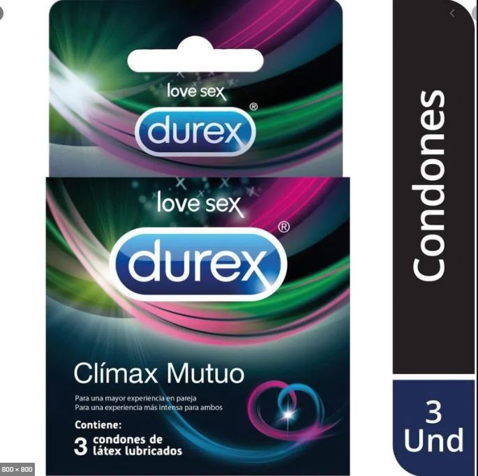 DUREX CLIMAX MUTUO X 3( LATEX)