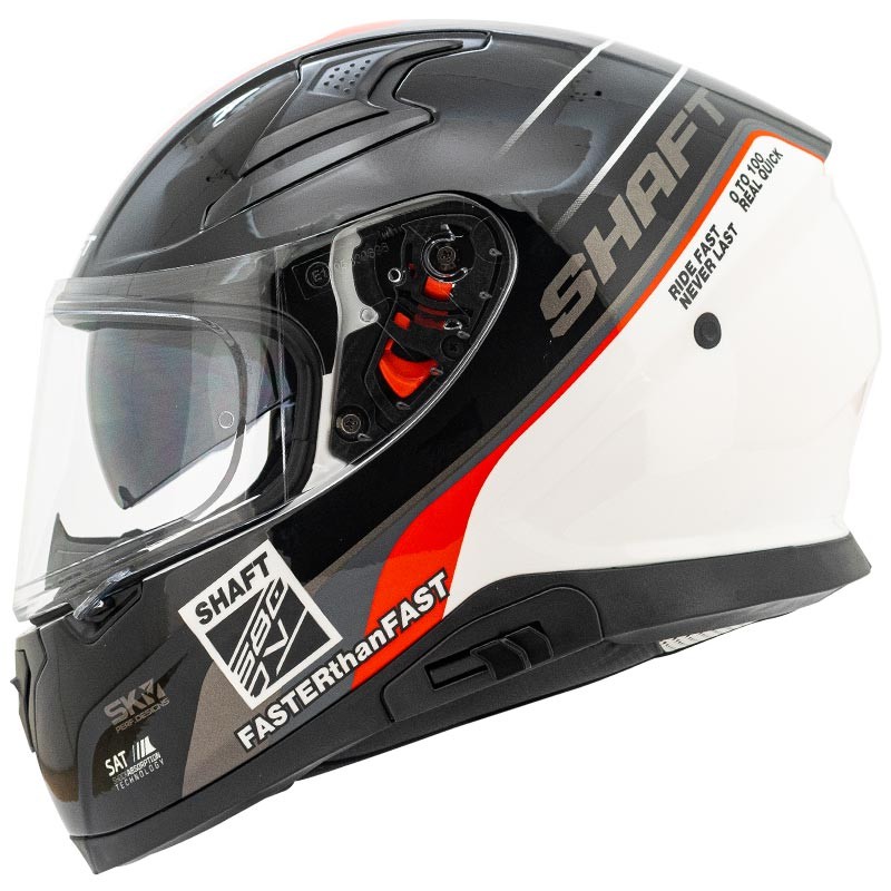 Casco Shaft 580-DV Hunter Negro Brillo Gris Talla M
