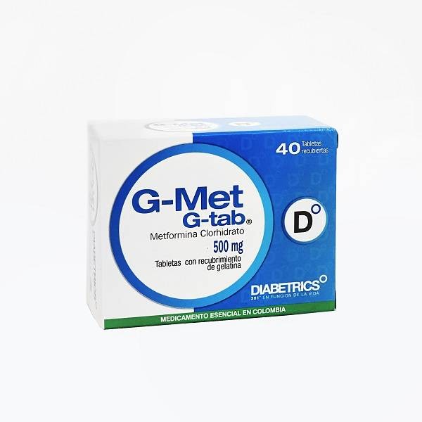 G MET 500 MG X 40 TAB