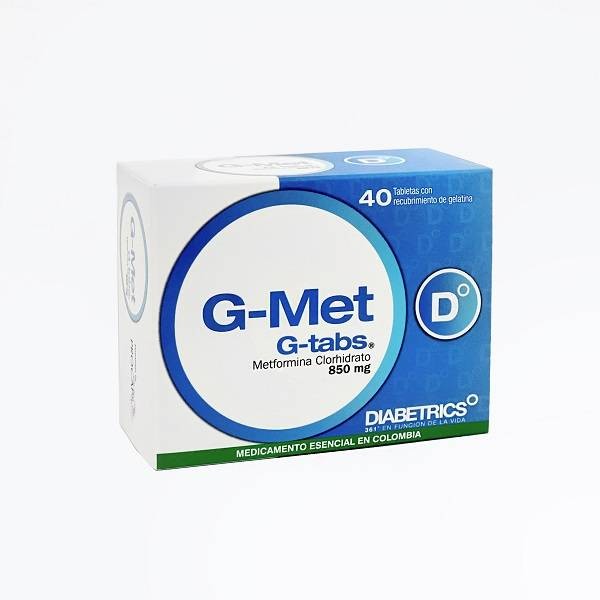 G MET 850 MG X 40 TAB