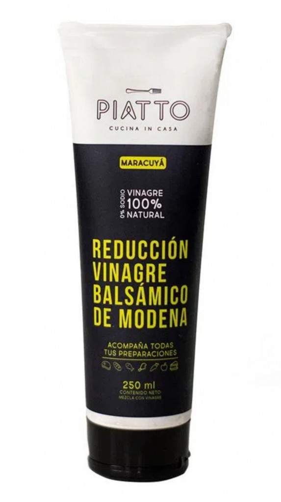 VINAGRE BALSAMICO MARACUYA PIATTO*330ML