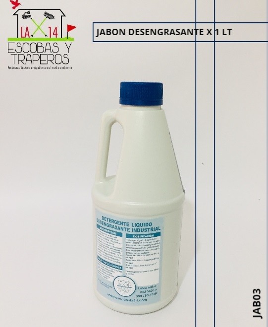 JABON DESENGRASANTE X 1 LITROS PREMIUM LA 14