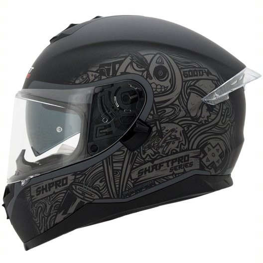 Casco Shaft Pro 600-DV Nippon Negro Mate Gris XL