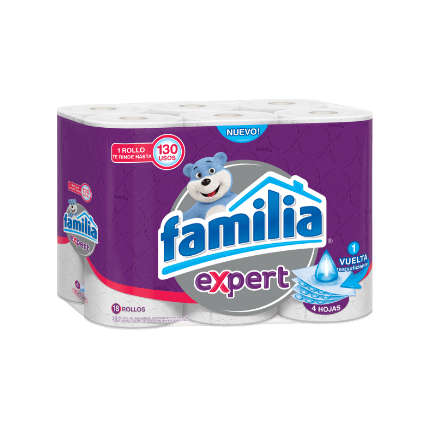 PAPEL HIGIENICO FAMILIA EXPERT  X 4 UND