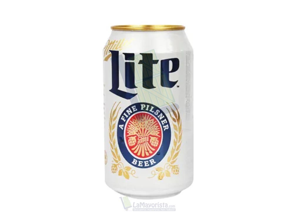 Cerveza Miller Lite Lata x 330 ml Paca X 24