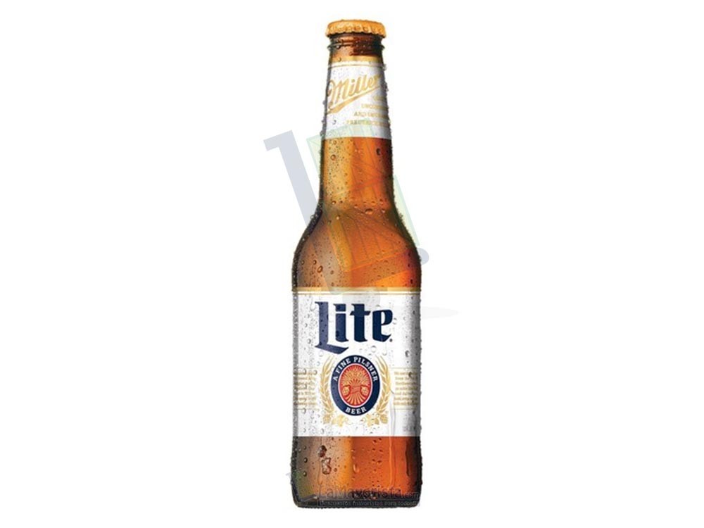 Cerveza Miller Lite Botella x 300 ml Paca X 24