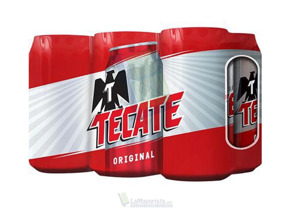 Cerveza Tecate 6pack Lata x 355 ml Paca X 4