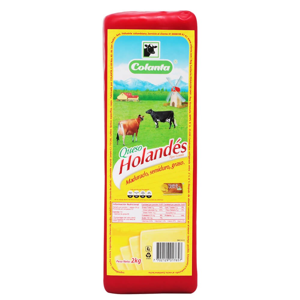 QUESO HOLANDES BLOQUE COLANTA
