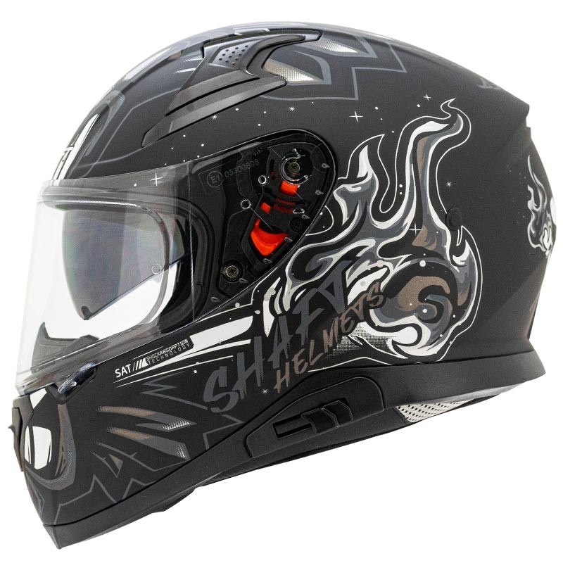 Casco Shaft 580-DV Ukga Negro Mate Gris Talla L