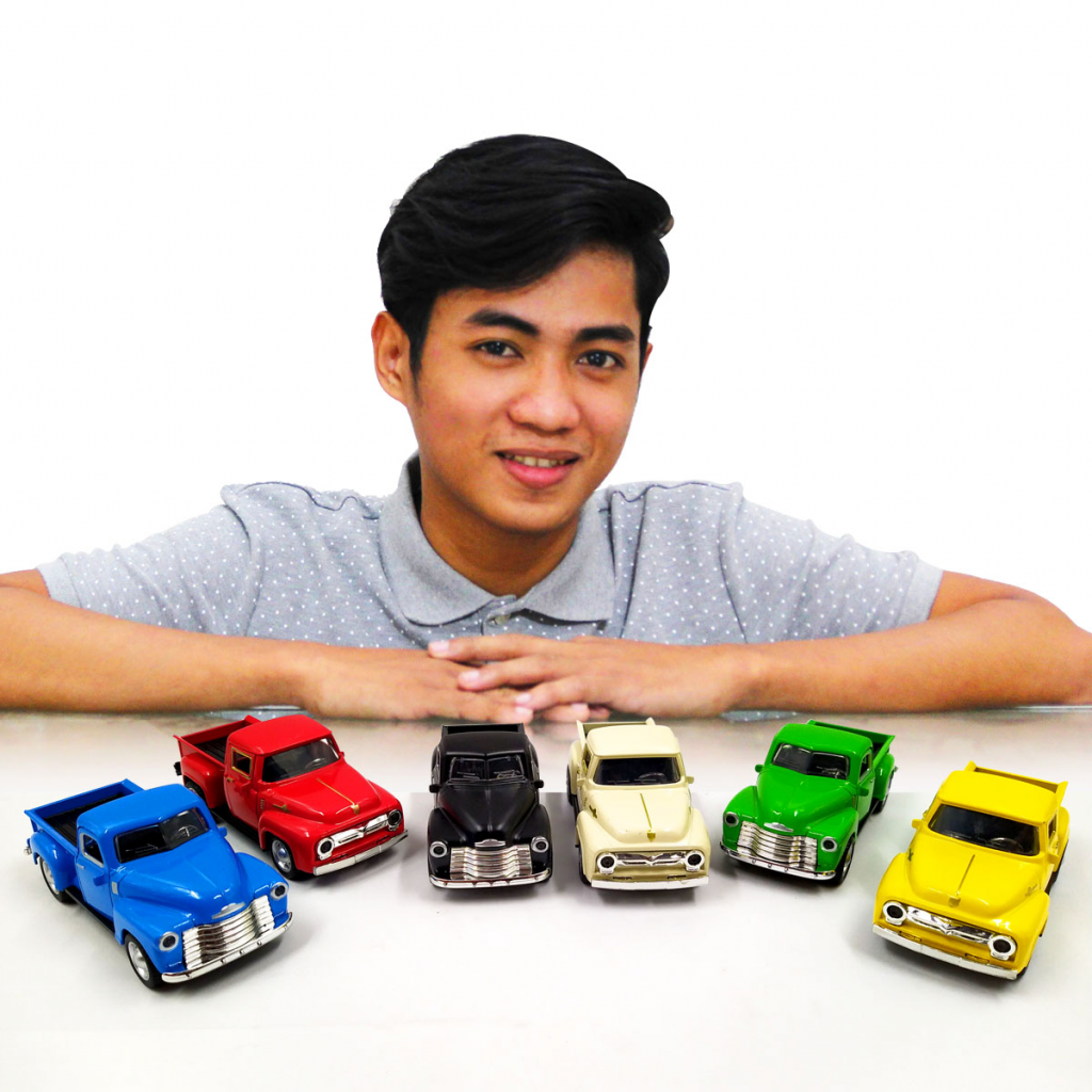 Camioneta Negra Escala Clasica Juguete Metalico Pickup Jugueteria