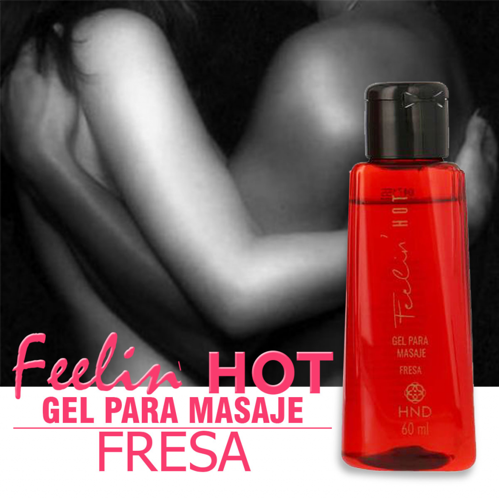 Gel Para Masaje Feelin Hot Fresa HND Cuidado Belleza Mujer